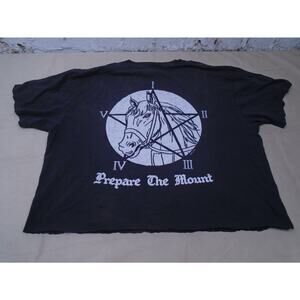 Ween Prepare The Mount Tour T shirt Cropped Ripped Horse Graphic XL